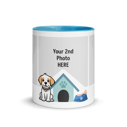 Personalized Coffee Mug 11oz | Add 3 Photo and 2 Name (Dog Themed)