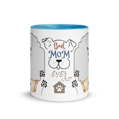 Personalized Coffee Mug 11oz | Add 2 Photos and Names, Best Dog Mom Ever