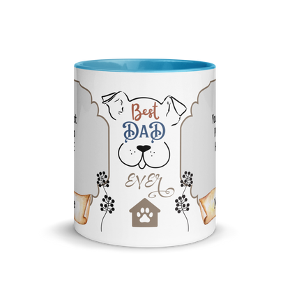 Personalized Coffee Mug 11oz | Add 2 Photos and Names, Best Dog Dad Ever