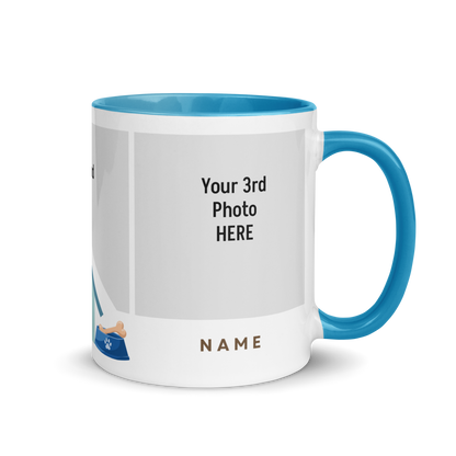 Personalized Coffee Mug 11oz | Add 3 Photo and 2 Name (Dog Themed)