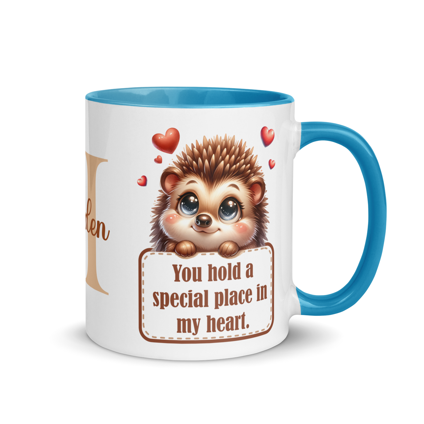 Personalized Coffee Mug 11oz | Cute Hedgehog Love