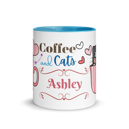 Personalized Coffee Mug 11oz | Adorable Coffee and Cats