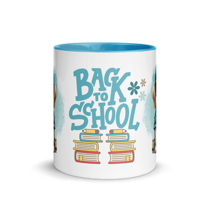 Accent Coffee Mug 11oz | Back To School Adorable Dog Wearing Backpack