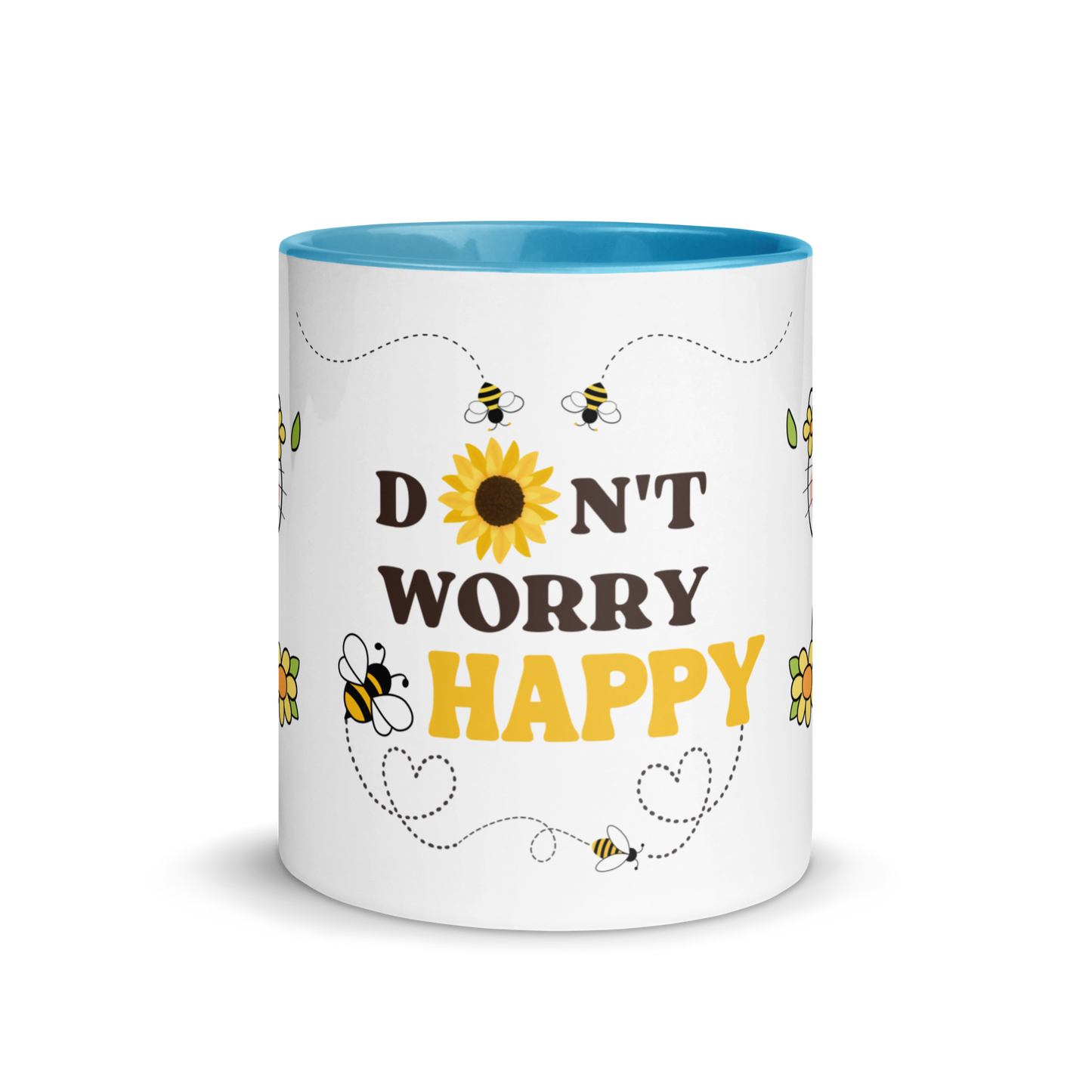 Accent Coffee Mug 11oz | Don't Worry BEE Happy