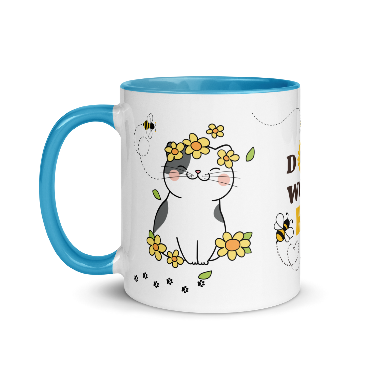 Accent Coffee Mug 11oz | Don't Worry BEE Happy