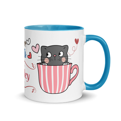 Add Your Name Coffee Mug 11oz | Adorable Coffee and Cats