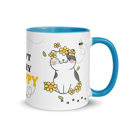 Accent Coffee Mug 11oz | Don't Worry BEE Happy