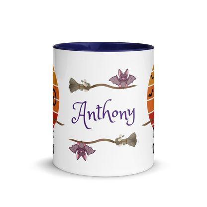Add Your Name Coffee Mug 11oz | The Witch Cat's Trick or Treat Adventure