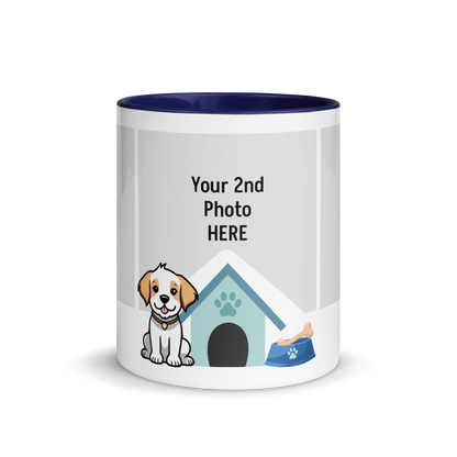 Personalized Coffee Mug 11oz | Add 3 Photo and 2 Name (Dog Themed)