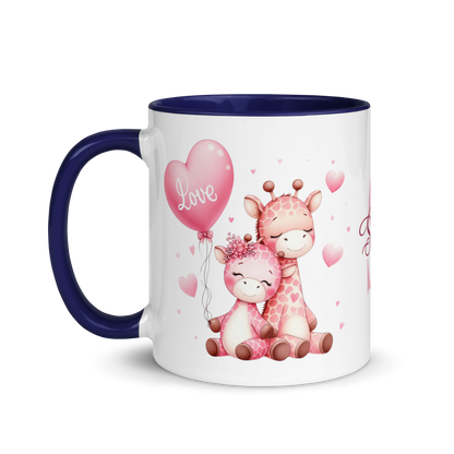 Personalized Coffee Mug 11oz | Valentines Day Giraffes Love