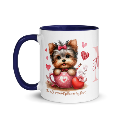 Personalized Coffee Mug 11oz | Valentines Day Yorkshire Terrier Dog