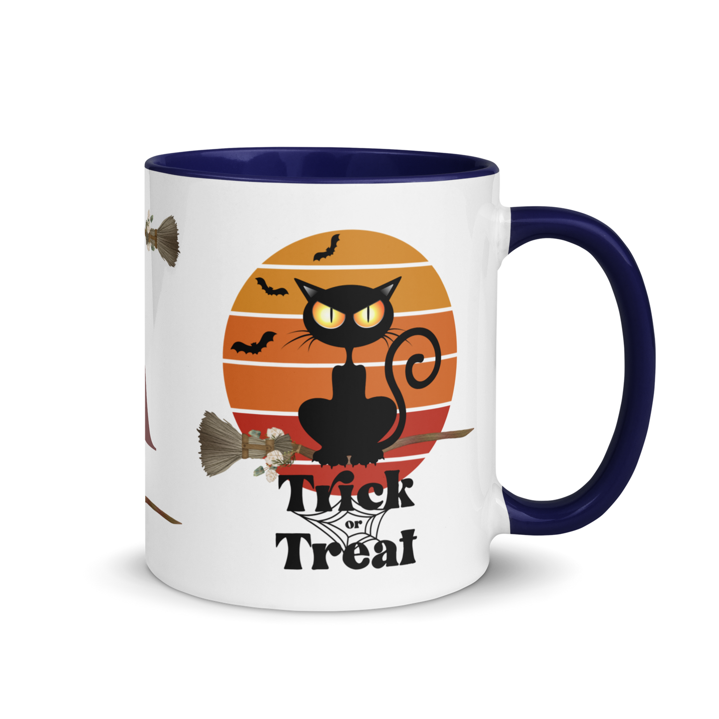 Monogramed Coffee Mug 11oz | The Witch Cat's Trick or Treat Adventure