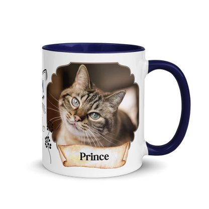 Personalized Coffee Mug 11oz | Add 2 Photos and Names, Best Cat Mom Ever