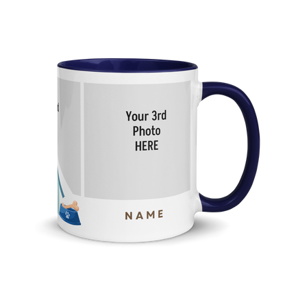 Personalized Coffee Mug 11oz | Add 3 Photo and 2 Name (Dog Themed)