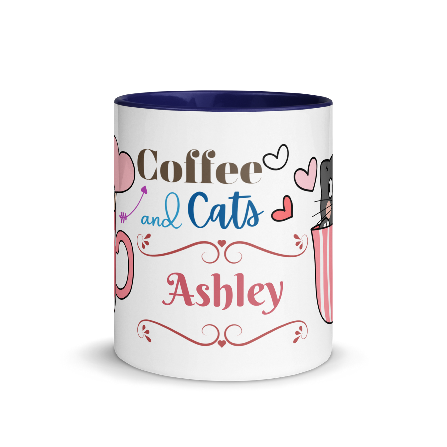 Add Your Name Coffee Mug 11oz | Adorable Coffee and Cats