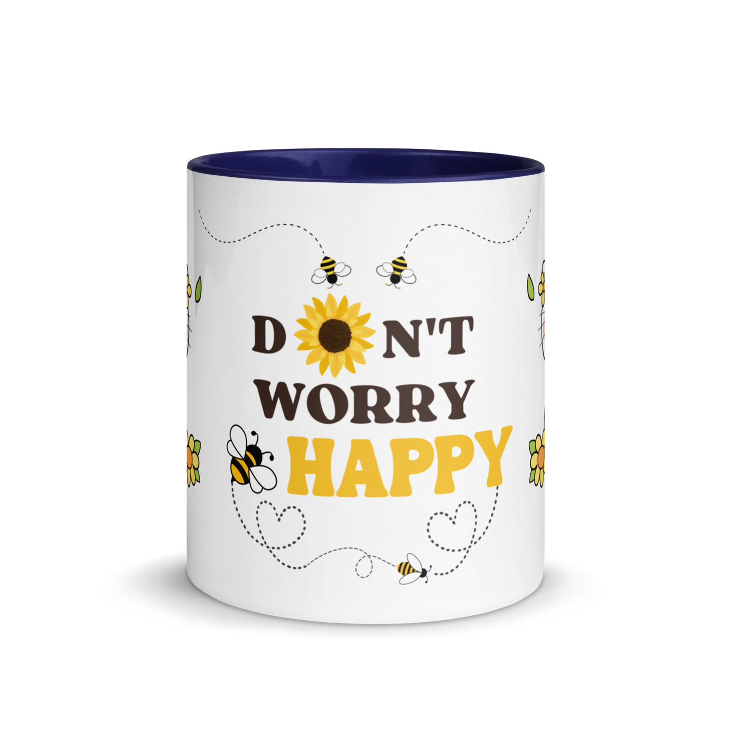 Accent Coffee Mug 11oz | Don't Worry BEE Happy