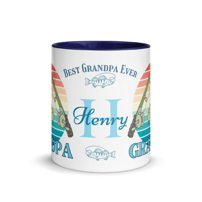 Personalized Coffee Mug 11oz | Reel Cool Grandpa Best Grandpa Ever