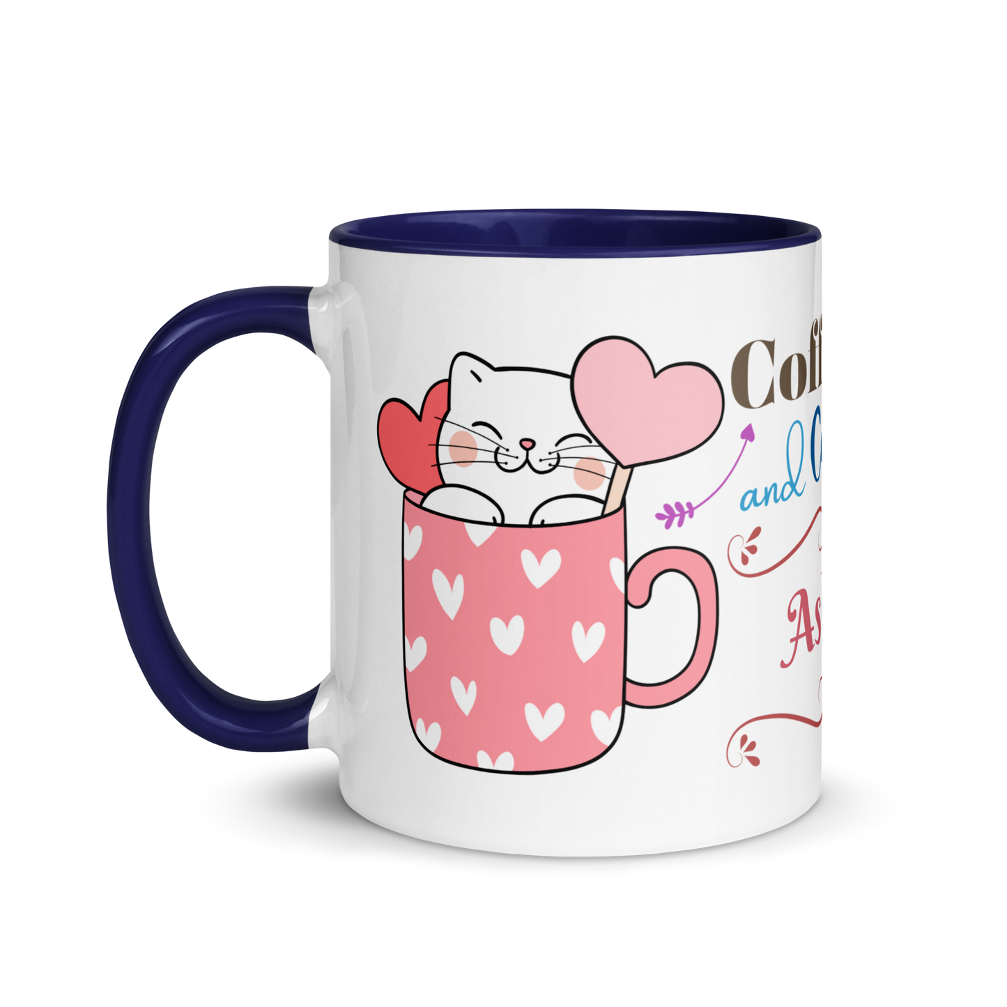 Add Your Name Coffee Mug 11oz | Adorable Coffee and Cats