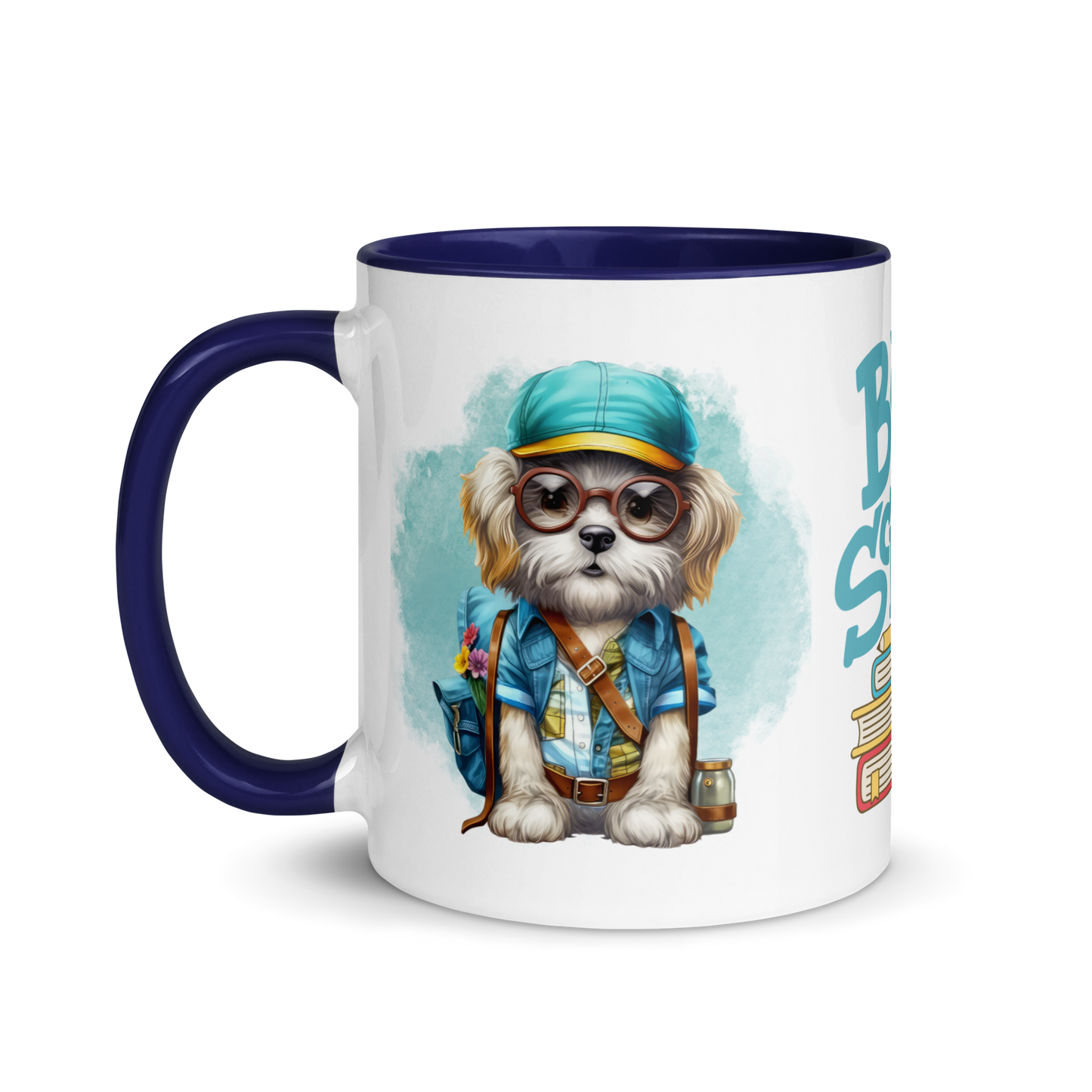 Accent Coffee Mug 11oz | Back To School Adorable Dog Wearing Backpack
