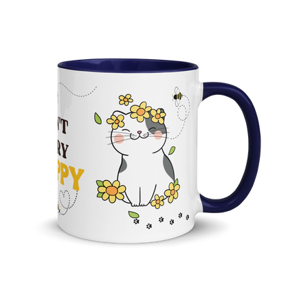 Accent Coffee Mug 11oz | Don't Worry BEE Happy