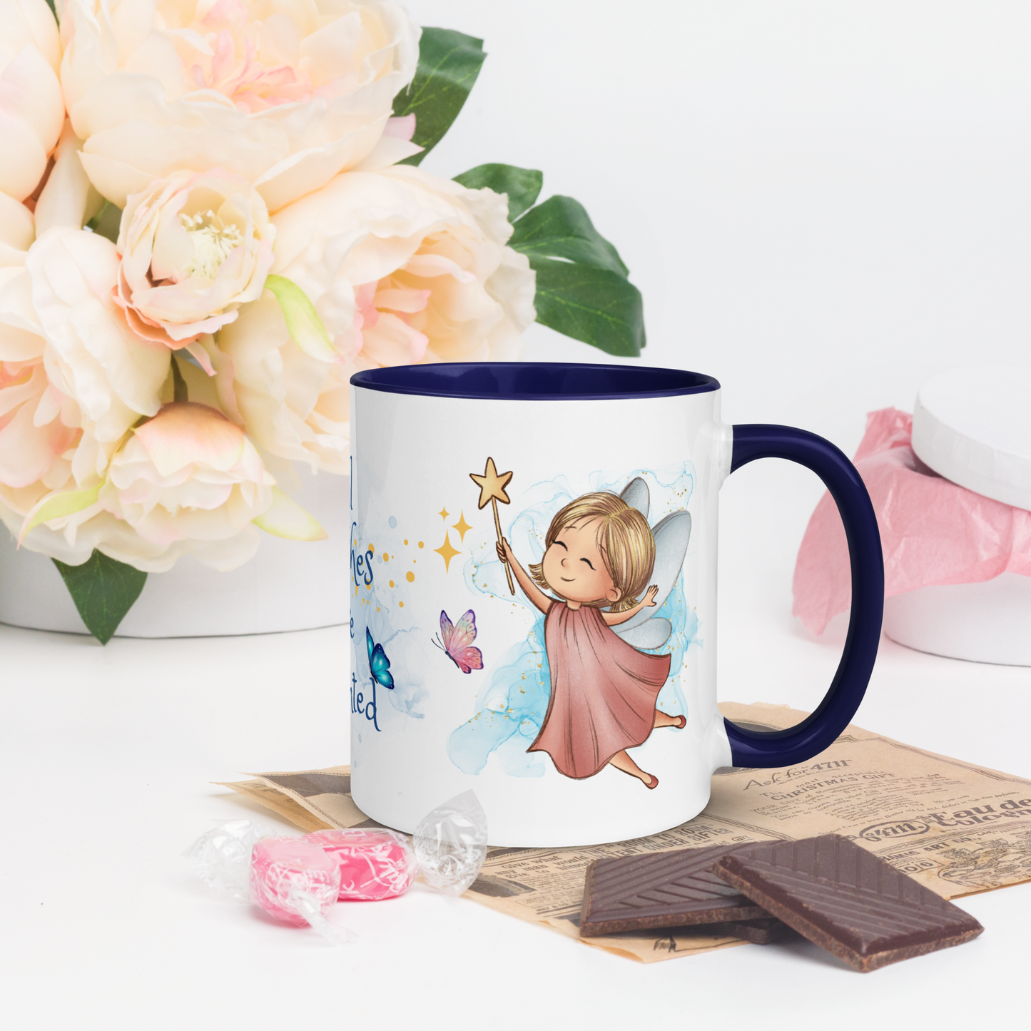 Accent Coffee Mug 11oz | All Wishes Are Granted | Pink Fairy