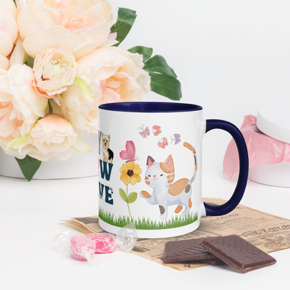 Accent Coffee Mug 11oz | Stay Pawsitive | Cat Dog Themed