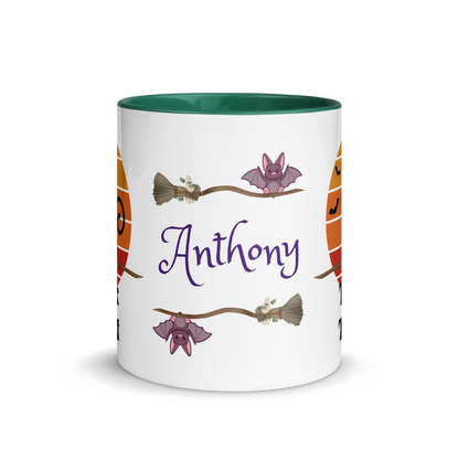 Add Your Name Coffee Mug 11oz | The Witch Cat's Trick or Treat Adventure