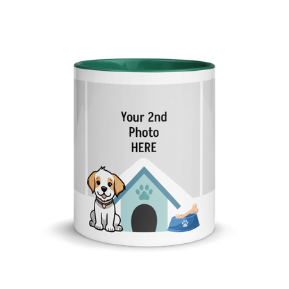 Personalized Coffee Mug 11oz | Add 3 Photo and 2 Name (Dog Themed)
