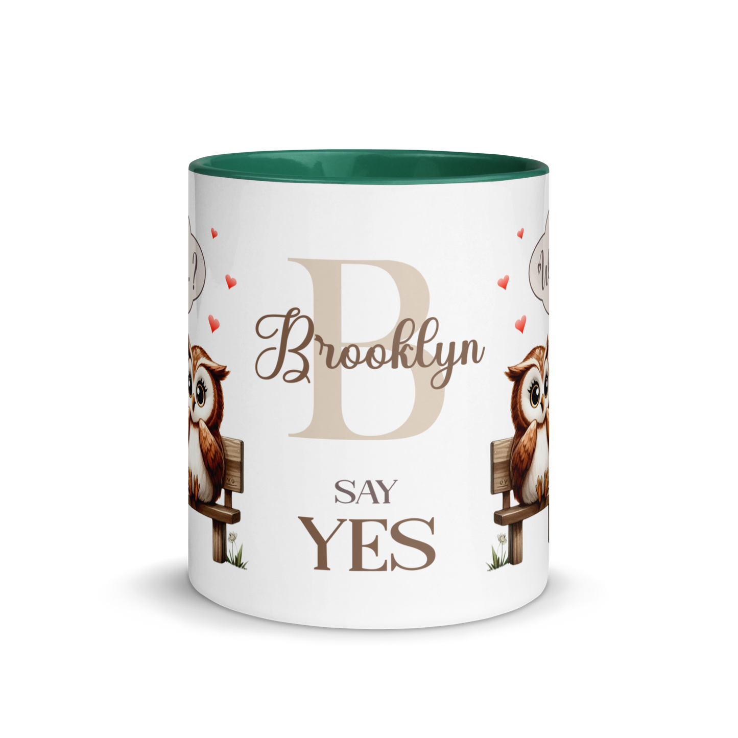 Personalized Coffee Mug 11oz | Couple of Owls Love Proposal
