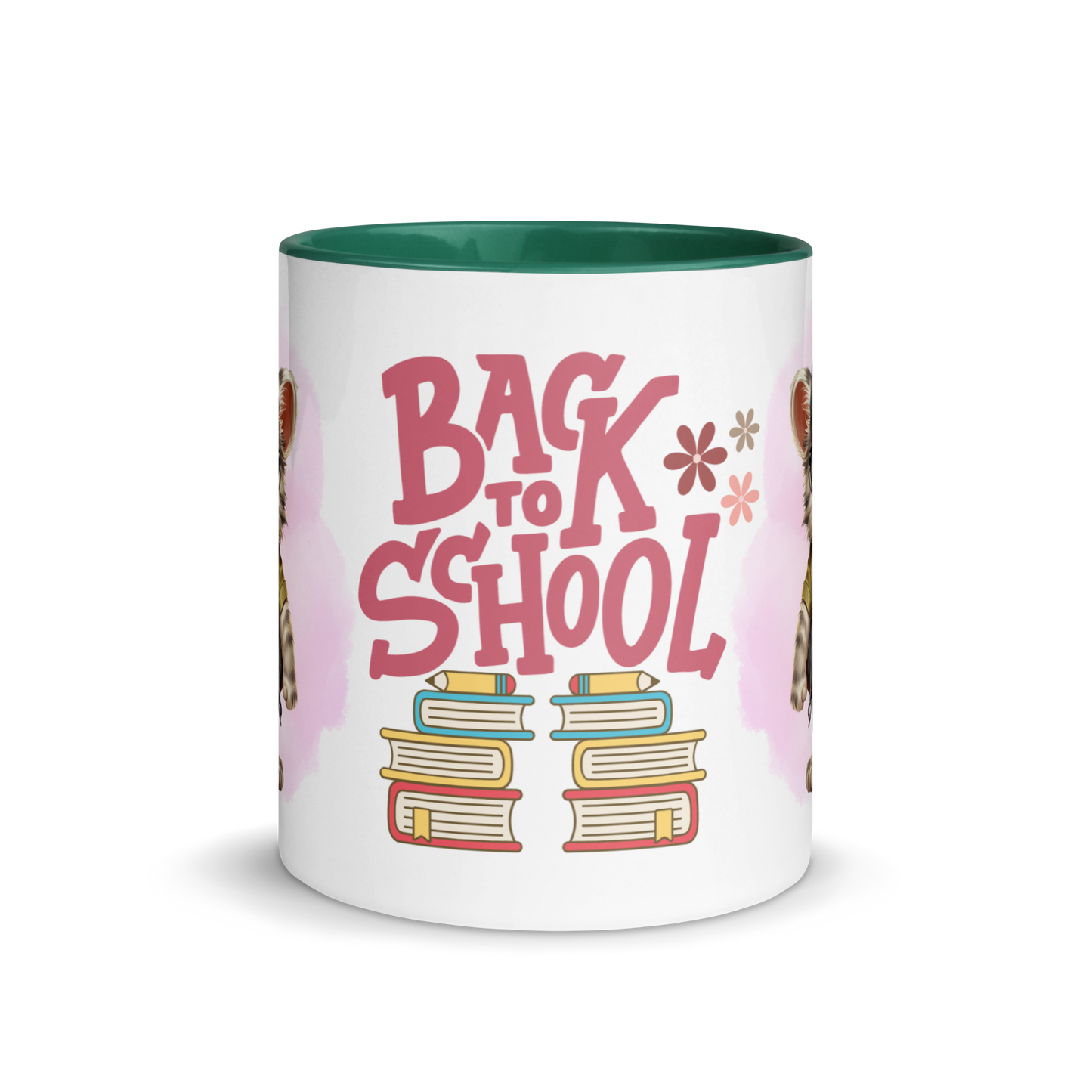 Accent Coffee Mug 11oz | Back To School Adorable Cat Wearing Backpack