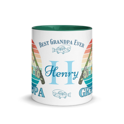 Personalized Coffee Mug 11oz | Reel Cool Grandpa Best Grandpa Ever
