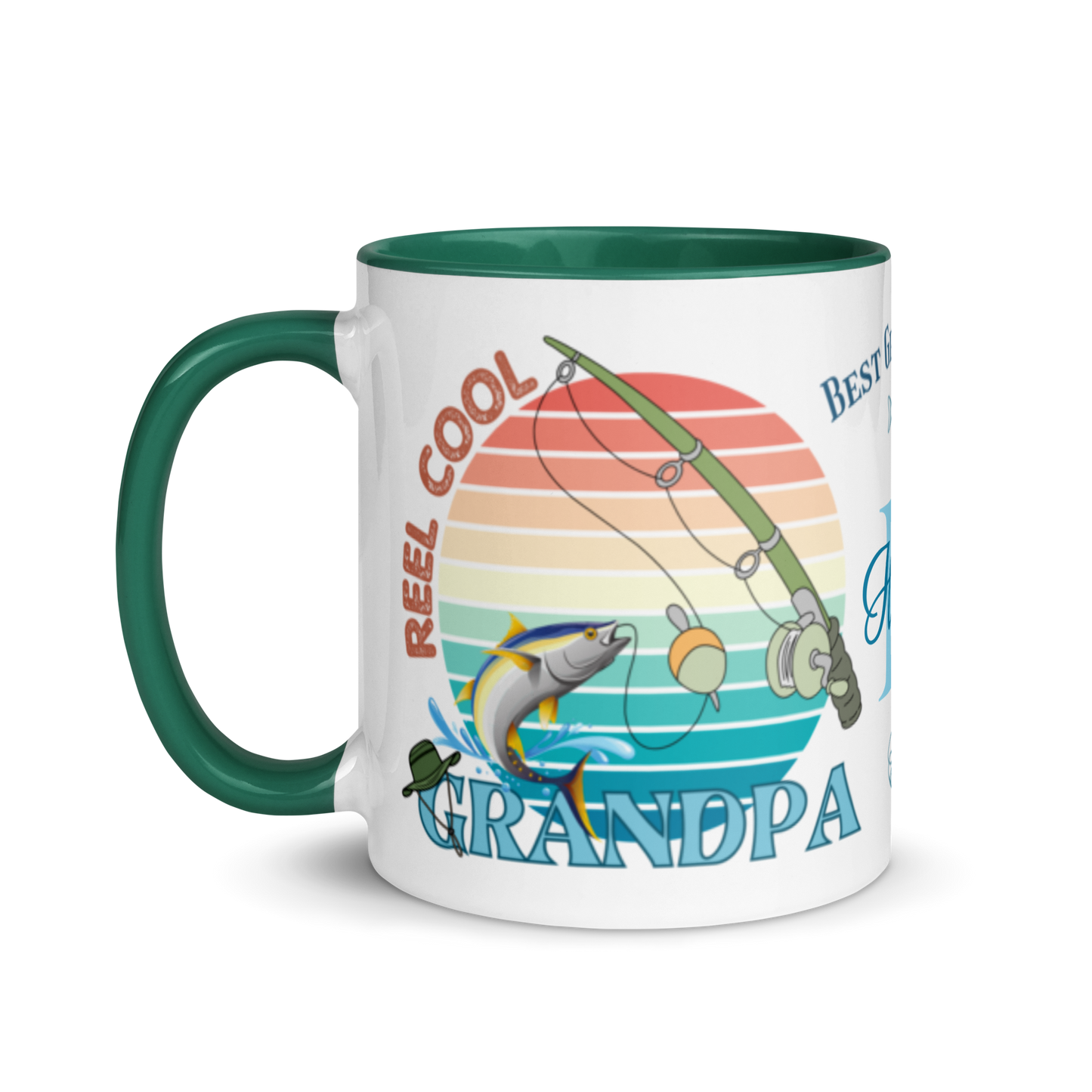 Personalized Coffee Mug 11oz | Reel Cool Grandpa Best Grandpa Ever