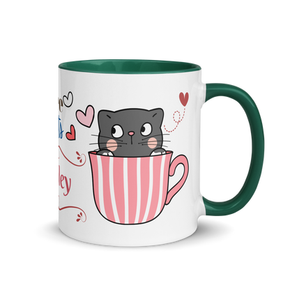 Add Your Name Coffee Mug 11oz | Adorable Coffee and Cats