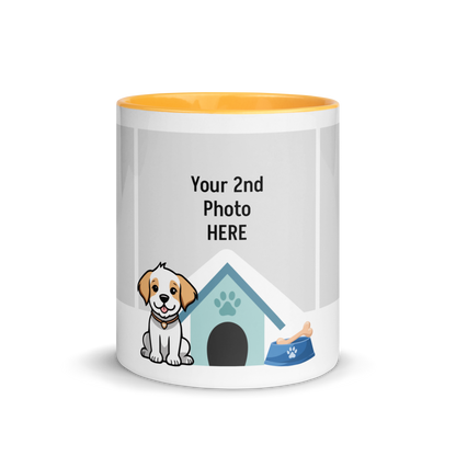 Personalized Coffee Mug 11oz | Add 3 Photo and 2 Name (Dog Themed)