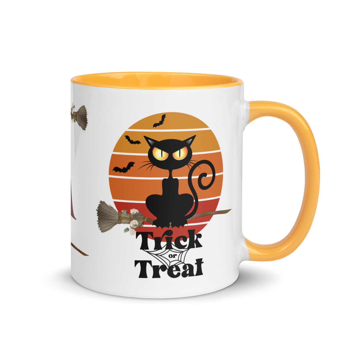 Monogramed Coffee Mug 11oz | The Witch Cat's Trick or Treat Adventure