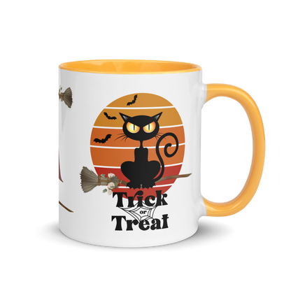 Monogramed Coffee Mug 11oz | The Witch Cat's Trick or Treat Adventure