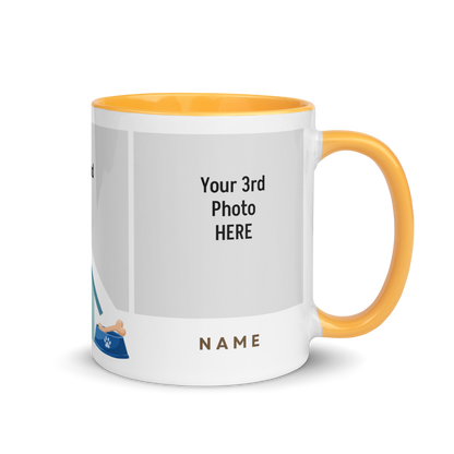 Personalized Coffee Mug 11oz | Add 3 Photo and 2 Name (Dog Themed)