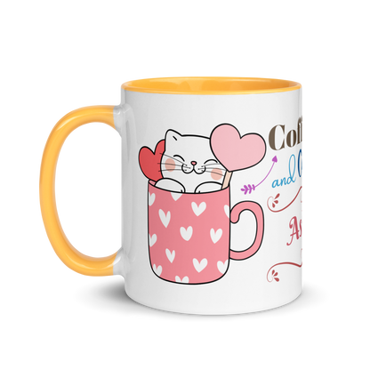 Add Your Name Coffee Mug 11oz | Adorable Coffee and Cats