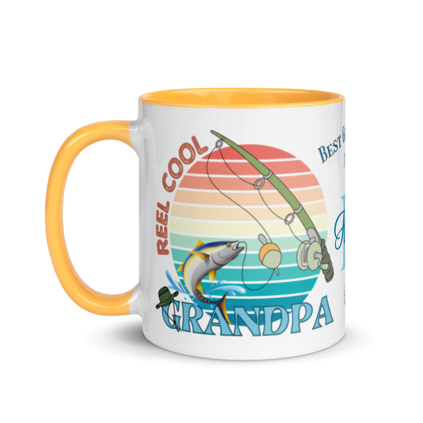 Personalized Coffee Mug 11oz | Reel Cool Grandpa Best Grandpa Ever