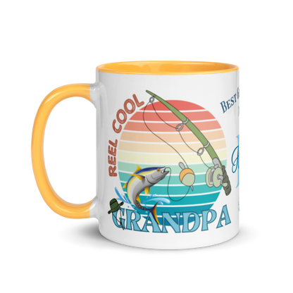 Personalized Coffee Mug 11oz | Reel Cool Grandpa Best Grandpa Ever