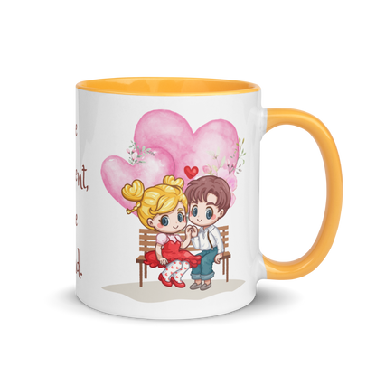 Accent Coffee Mug 11oz | Love is Patient Love is Kind | Love Themed