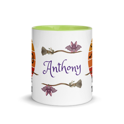 Add Your Name Coffee Mug 11oz | The Witch Cat's Trick or Treat Adventure