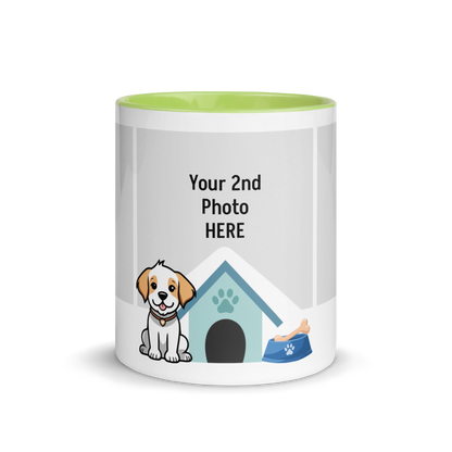 Personalized Coffee Mug 11oz | Add 3 Photo and 2 Name (Dog Themed)