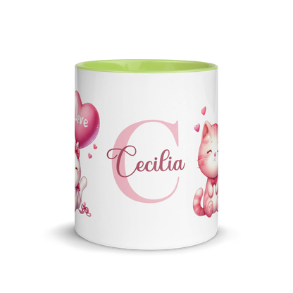 Personalized Coffee Mug 11oz | Valentines Day Cats Love
