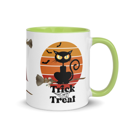 Monogramed Coffee Mug 11oz | The Witch Cat's Trick or Treat Adventure