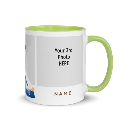 Personalized Coffee Mug 11oz | Add 3 Photo and 2 Name (Dog Themed)