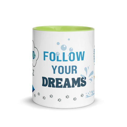 Accent Coffee Mug 11oz | Dream Big, Follow Your Dreams, A Dream Comes True