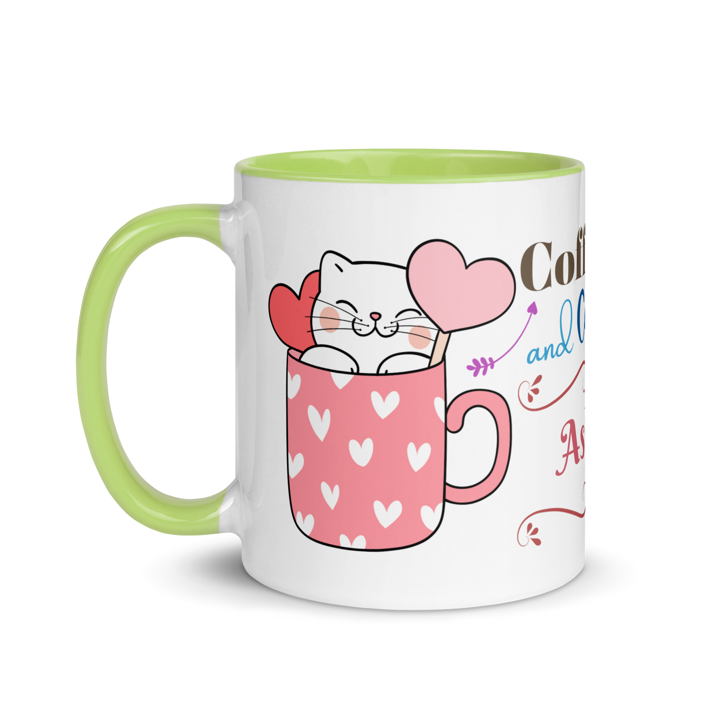 Add Your Name Coffee Mug 11oz | Adorable Coffee and Cats