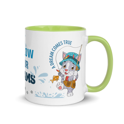 Accent Coffee Mug 11oz | Dream Big, Follow Your Dreams, A Dream Comes True