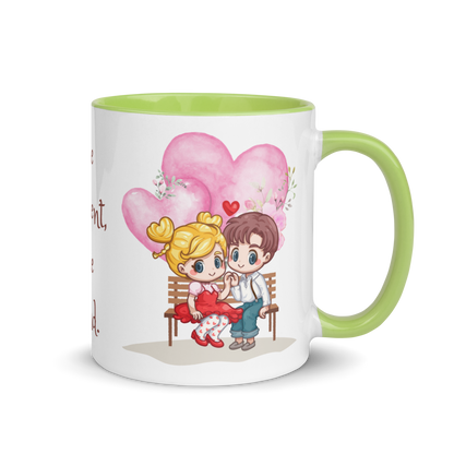 Accent Coffee Mug 11oz | Love is Patient Love is Kind | Love Themed